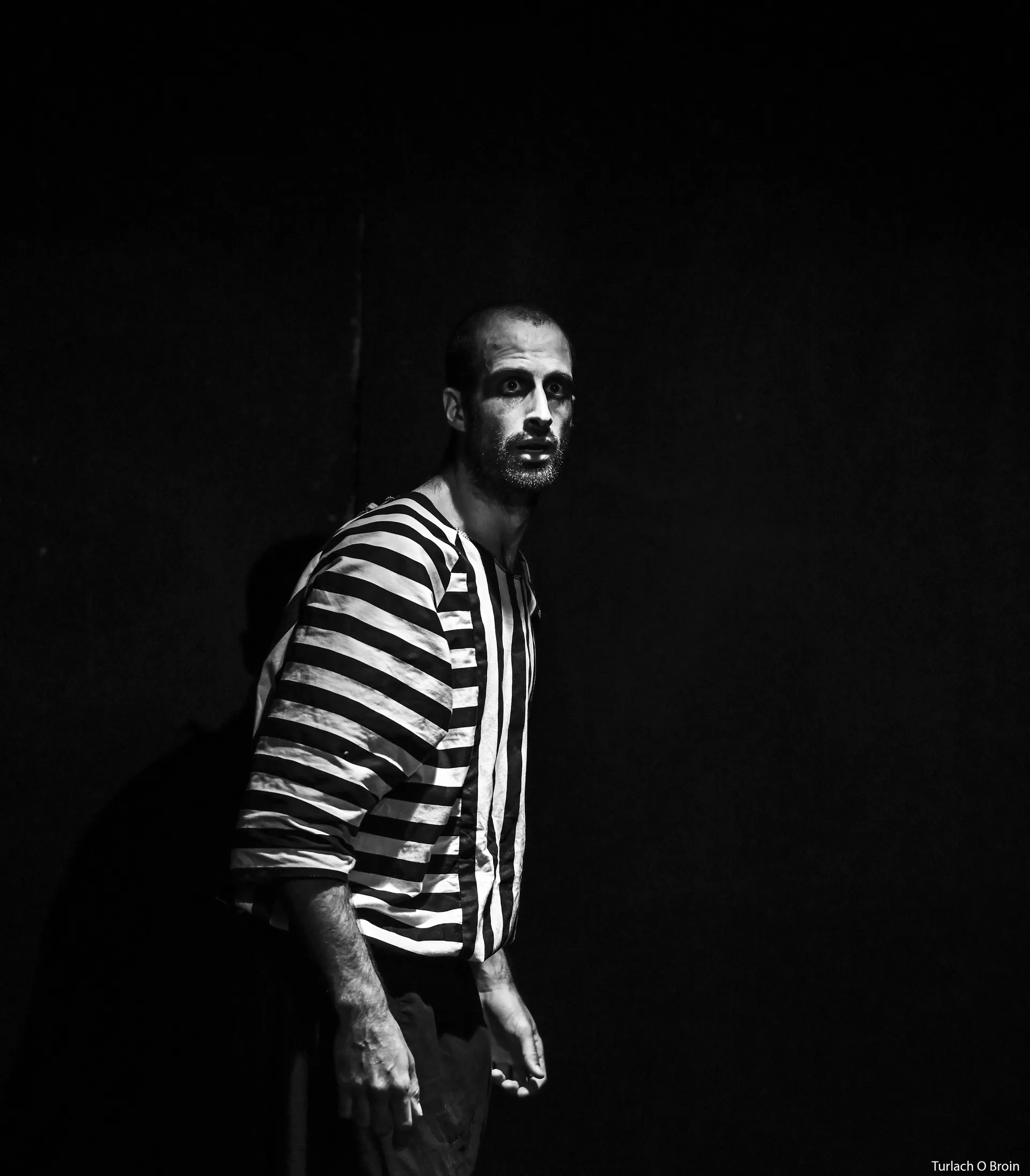 artist staring intently